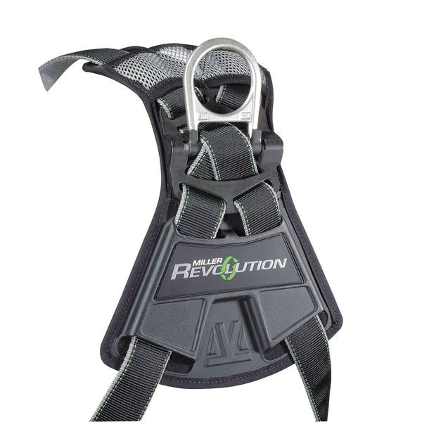Honeywell Miller Revolution(R) Full Body Harness, L/XL, 400 lb., Quick-Connect Chest/ Quick-Connect Leg Buckles - RDT-QC-DP/UBK