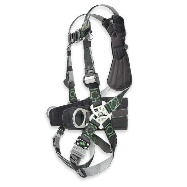 Honeywell Miller Revolution(R) Full Body Harness, L/XL, 400 lb., Quick-Connect Chest/ Quick-Connect Leg Buckles - RDT-QC-DP/UBK