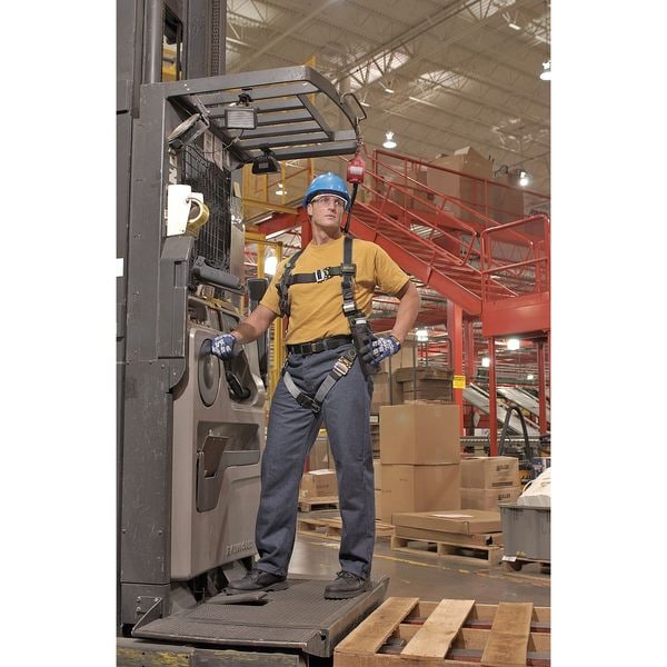 Honeywell Miller Revolution(R) Full Body Harness, L/XL, 400 lb., Quick-Connect Chest/ Quick-Connect Leg Buckles - RDT-QC-DP/UBK