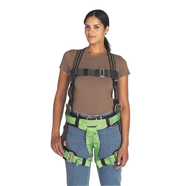 Honeywell Miller Duraflex(R) Full Body Harness, S/M, 400 lb., Mating Chest/ Mating Leg Buckles, Back D-Ring - E570/S/MRN