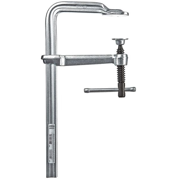 Bessey 10 in Bar Clamp, Tempered Drop-Forged Steel Handle and 4 3/4 in Throat Depth - GS25K