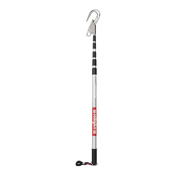 3M Rollgliss Rescue Pole, Silver and Red, 4 ft. to 16 ft. (1.2 to 4.9 m) - 8900298