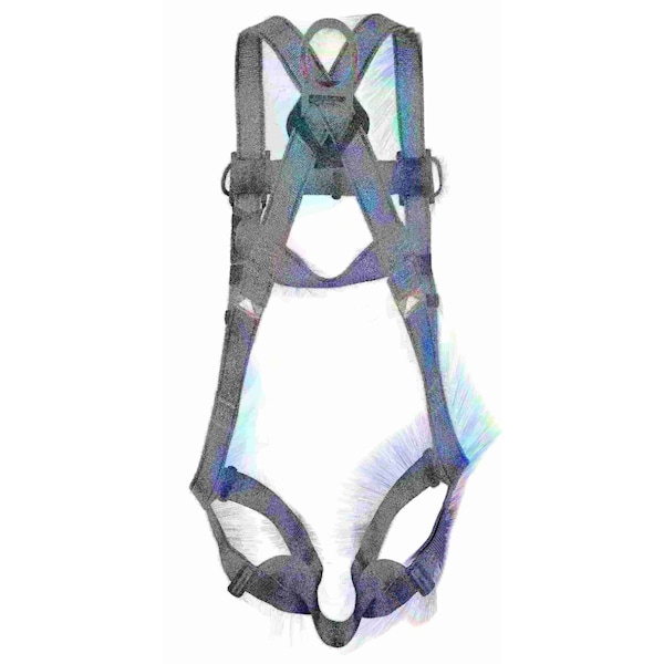 Tractel Versafit Full Body Harness, Polyester, Industrial Fall Arrest, S Size - AC732S