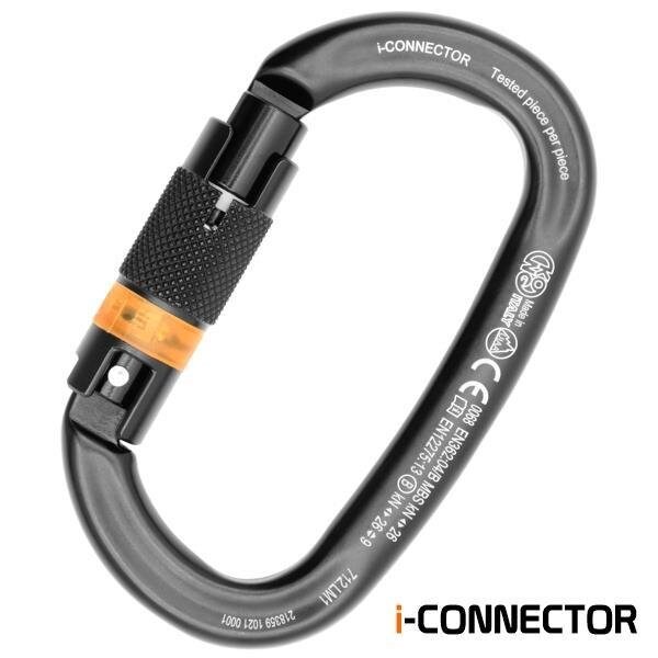 Kong Usa Oval, 110 mm Length, 21 mm Gate Opening, Aluminum Alloy, Black - 712LM1NNNKK