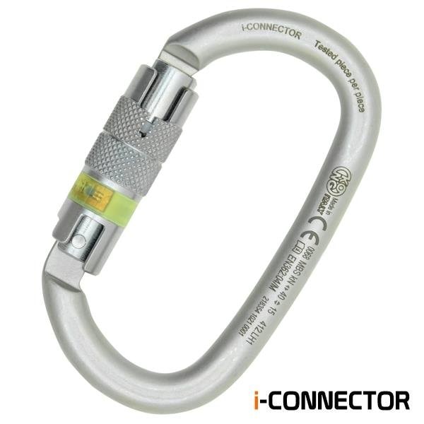 Kong Usa Oval, 110 mm Length, 21 mm Gate Opening, Carbon steel, Lunar white - 412LH1999KK