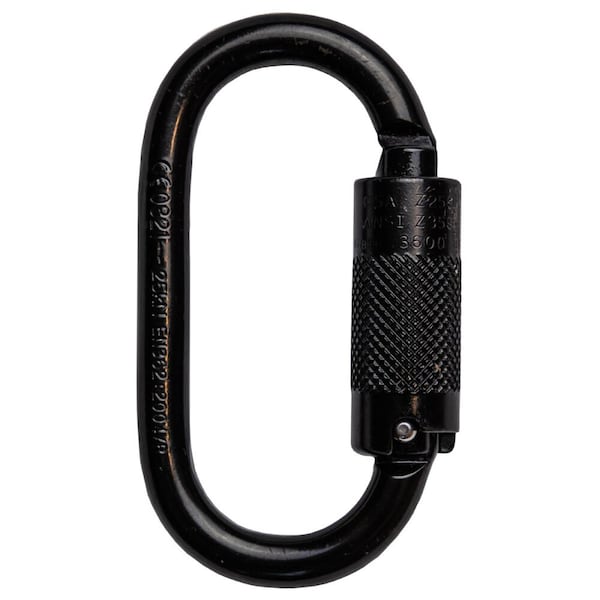 Safewaze Oval Steel Triple Lock Carabiner - 019-9002