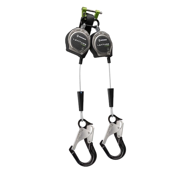 Safewaze Latitude Edge 8' Dual Cable SRL Alu Rebar Hooks - 023-5358
