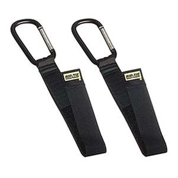 Rip-Tie Rip-Tie Carabiner Cable Carrier  9in.  2-Pack  Bla - 113 0347