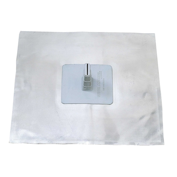 Super Anchor Safety ARS Series Aluminum Flashing Base w/ EPDM Stem Section. 20"x20"x3" - 2020