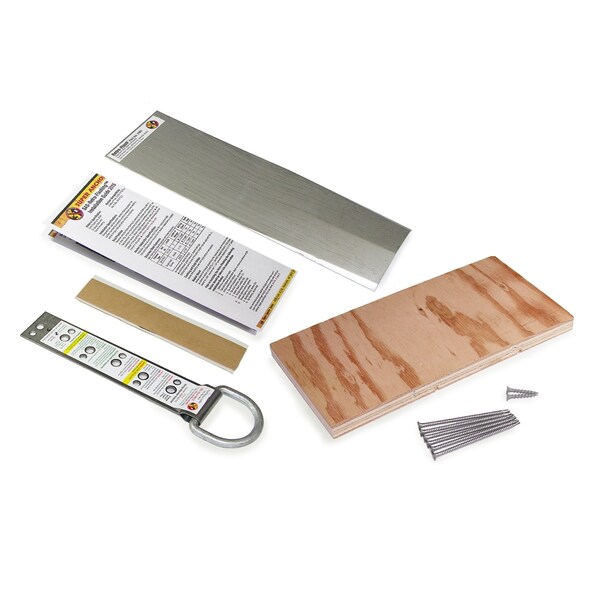 Super Anchor Safety RS-10 Retro-Flashing Kit. 1 of each pc: RS-10 Anchor+Butyl Strip+Retro-Flash+Backer Board - 2405