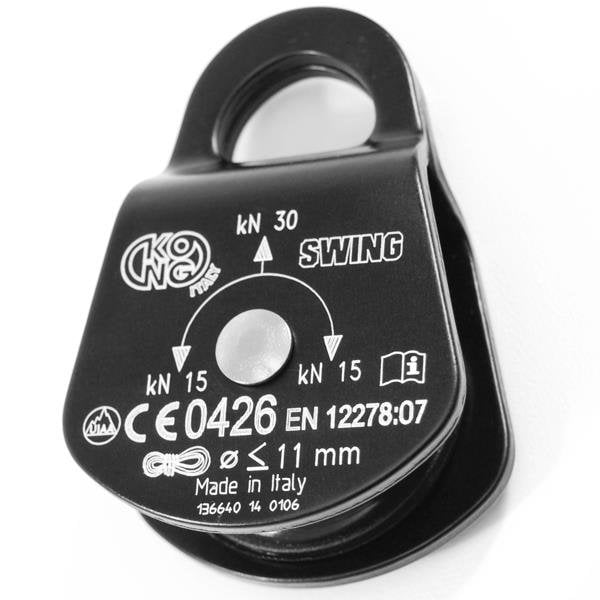 Kong Usa Swing Pulley, Aluminum, Nylon Wheel, Blk - 993N00400KK