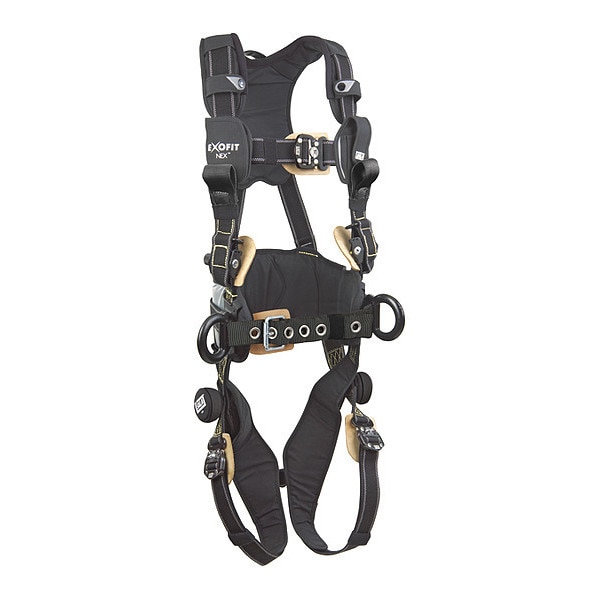 3M Dbi-Sala ExoFit NEX(TM) Arc Flash Rescue Full Body Harness, S, 420 lb., Back, Side D-Ring - 1113320
