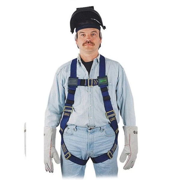 Honeywell Miller Welders Full Body Harness, 2XL, 400 lb., Side D-Ring - 650K-7/XXLBL