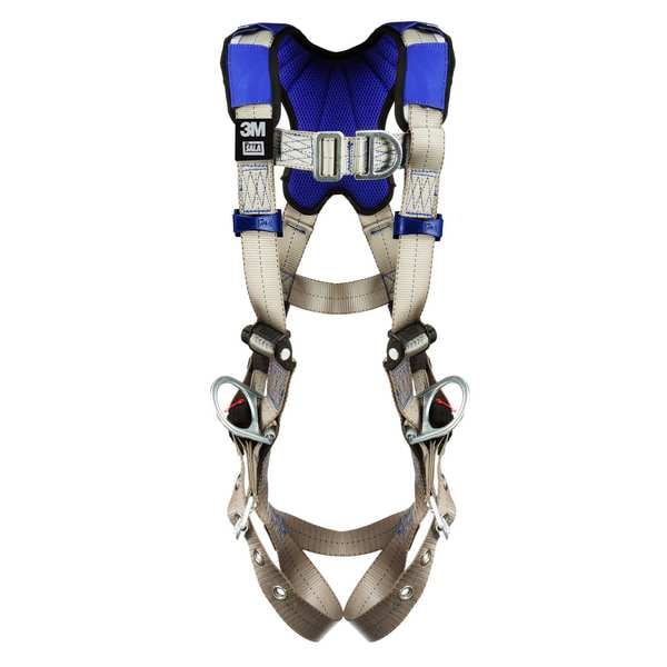 3M Dbi-Sala ExoFit(TM) X100 Fall Protection Harness, L, 420 lb, Mating Chest/ Tongue Leg Buckles - 1401017