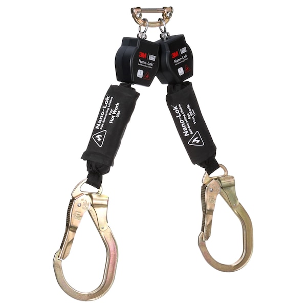 3M Dbi-Sala Self-Retracting Lifeline, 420 lb Weight Capacity, Black - 3100568