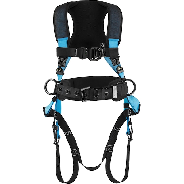 Ironwear Premium Full Body Harness with Quick Release Chest Connector | 420 Lbs Capacity and 4 D-Rings - 2161-LG-XL