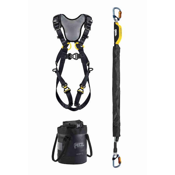 Petzl Newton EasyFit Fall Arrest Harness Kit, 1, 310 lb., FAST LT PLUS Buckles Leg Buckles - K095DA00