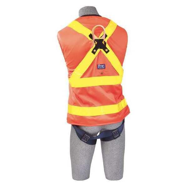 3M Dbi-Sala Delta(TM) Hi-Vis Full Body Harness, Universal (S/M/L/XL), 420 lb., Quick-Connect Chest/ Back D-Ring - 1111580