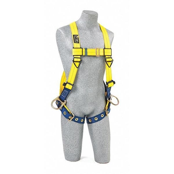 3M Dbi-Sala Delta(TM) Full Body Harness, 2XL, 420 lb., Back, Side D-Ring - 1104876