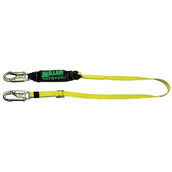 Honeywell Miller Shock Absorbing Lanyard, 6 ft., Yellow - 910WLS-Z7/6FTYL