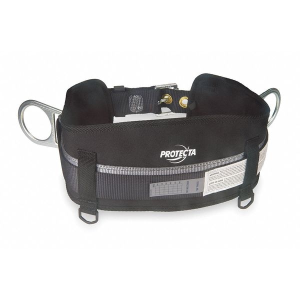 3M Protecta Body Belt, 2 D-Rings, Hips Location, Steel, Includes Padding: Yes , M/L - 1091014