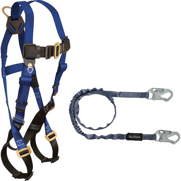 Falltech 1 7015 Harness and 1 8259 Shock Absorbing Lanyard - 70158259