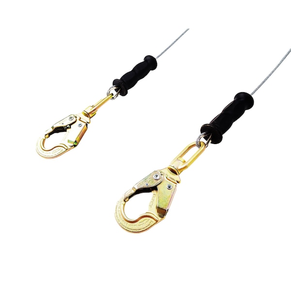 Frontline Leading Edge Cable Twin Leg 8' SRL with Steel Snap Hook Ends - RPG082SLE
