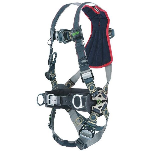 Honeywell Miller Revolution(R) Arc-Flash Rated Full Body Harness, L/XL, 400 lb., Quick-Connect Chest/ - RKNARRL-QC-BDP/UBK