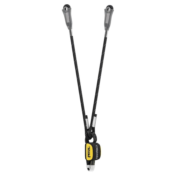 Petzl Double Lanyard w/Energy Absorber, 80 cm - L012AB00