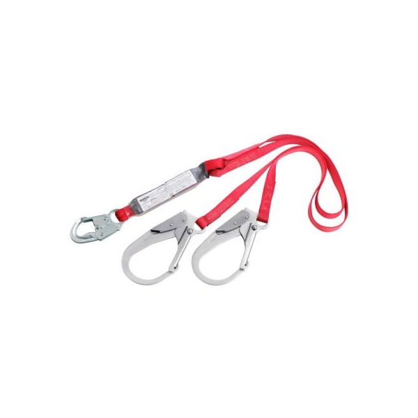 3M Dbi-Sala 3M Protecta PRO Shock Absorbing Web Lanyard, 6ft L, 130-310 Cap Lbs - 1340180