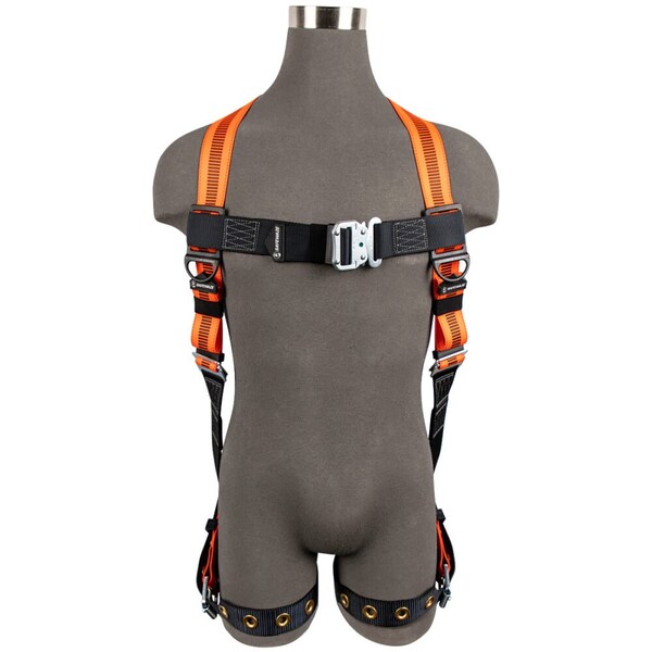 Safewaze V-Line Full Body Harness 1D, QC Chest, TB Legs  Universal - FS99185-E-QC