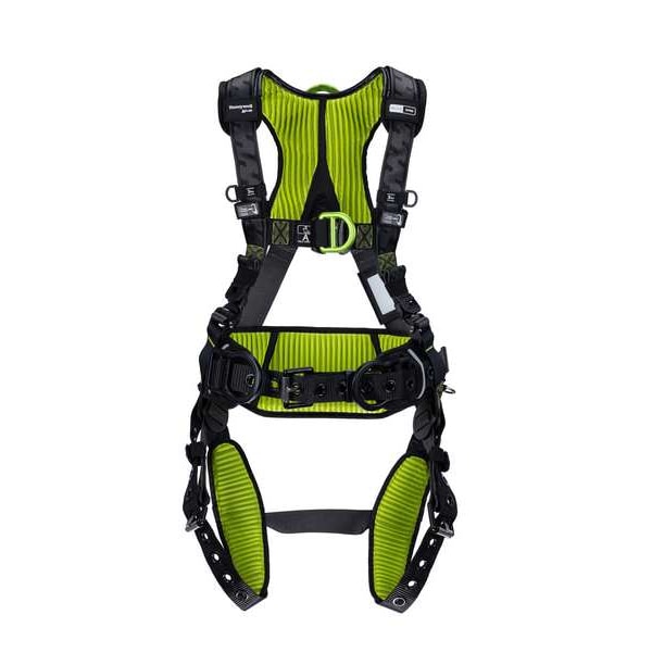 Honeywell Miller H700 Fall Protection Harness, 2XL, 420 lb, Quick-Connect Chest/ Quick-Connect Leg Buckles - H7CC1A3