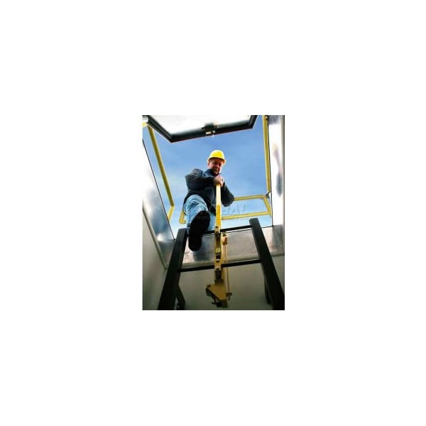 Bilco Co Bilco LU-1 Yellow Powder Coated Steel Ladder Safety Post - LU-1