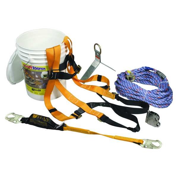 Honeywell Miller Roofer's Fall Protection Kit, Size: Universal - BRFK25-Z7/25FT