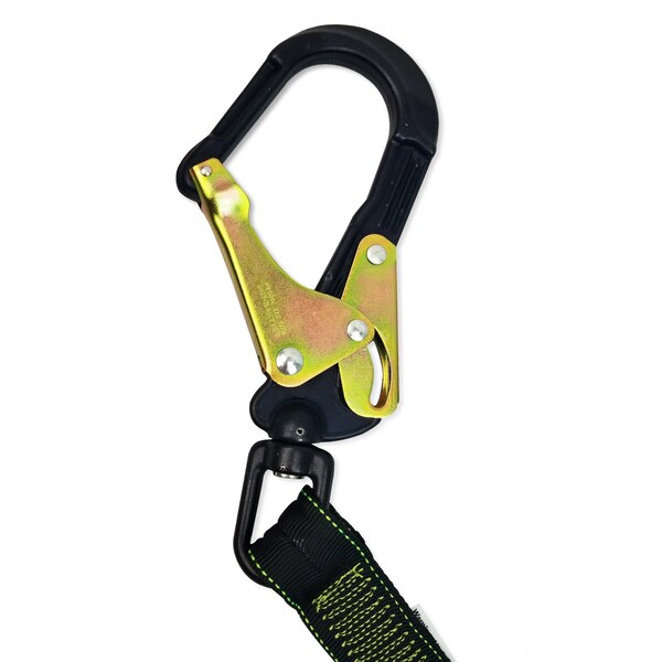 Frontline Elite Lite Elastic Twin Leg 6' Aluminum Rebar Hook Lanyard - LIS62RA