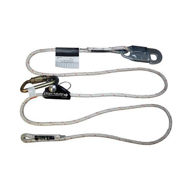 Honeywell Miller Positioning Lanyard, 8 ft., 400 lb. Weight Capacity, White - ARL-100-Z7/8FT