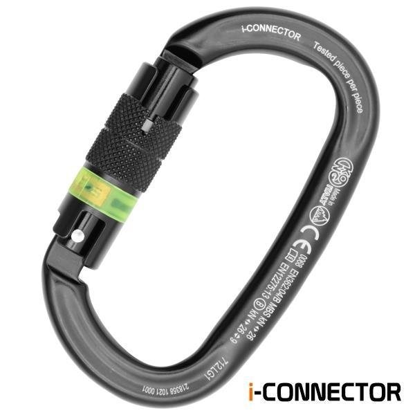Kong Usa Oval, 110 mm Length, 21 mm Gate Opening, Aluminum Alloy, Black - 712LG1NNNKK