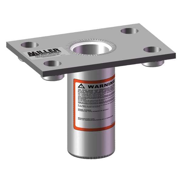 Honeywell Miller Flush Floor Mount Sleeve - Zinc Plated - DH-20ZP/