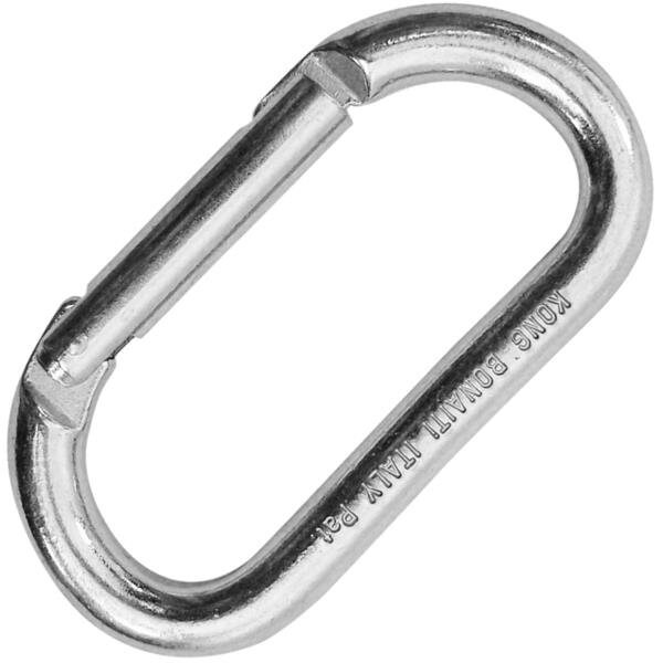 Kong Usa Oval, 105 mm Length, 18 mm Gate Opening, Carbon steel, Polished - 462L00110KK