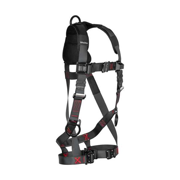 Falltech Not Applicable Fall Protection Harness, S/M, 425 lb, Quick-Connect Chest/ Quick-Connect Leg Buckles - 8142QCSM