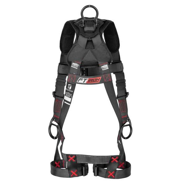 Falltech Not Applicable Fall Protection Harness, S/M, 425 lb, Quick-Connect Chest/ Quick-Connect Leg Buckles - 8142QCSM