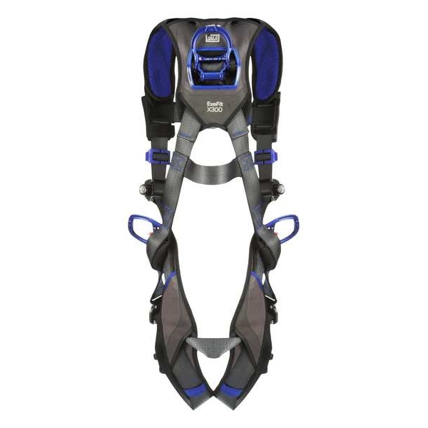 3M Dbi-Sala ExoFit(TM) X300 Fall Protection Harness, 2XL, 420 lb, Quick-Connect Chest/ Back, Hips D-Ring - 1113058