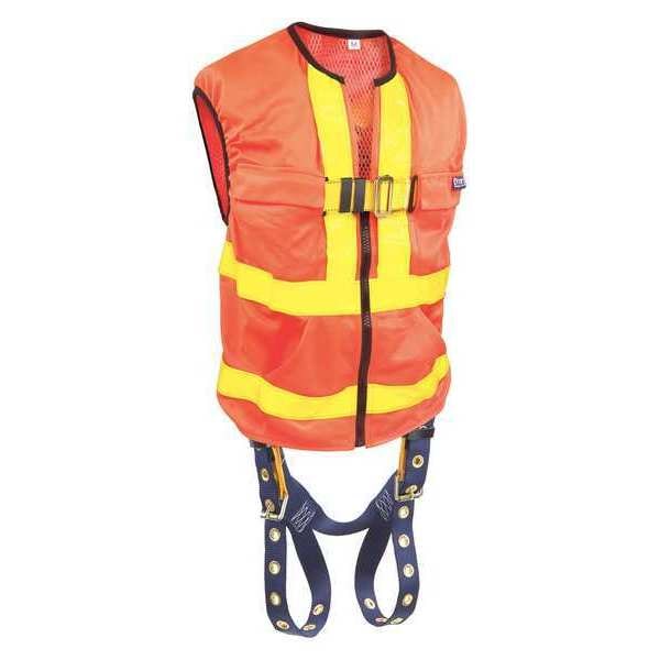 3M Dbi-Sala Delta(TM) Full Body Harness, 2XL, 420 lb., Mating Chest/ Tongue Leg Buckles, Back D-Ring - 1107409