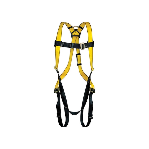 Safety Works Safety Works Workman Qwik-Fit Unisex Polyester Safety Harness 400 lb. cap. XL Yellow 1 pc - 10096580