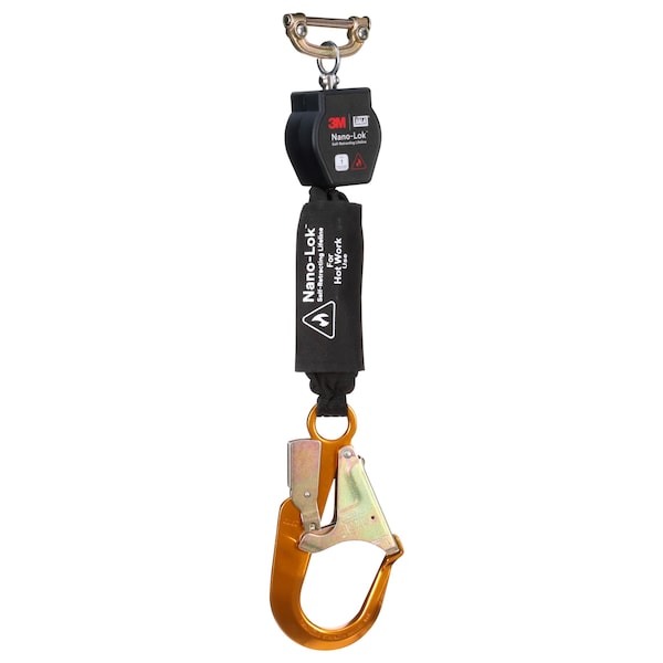 3M Dbi-Sala Self-Retracting Lifeline, 420 lb Weight Capacity, Black - 3100560