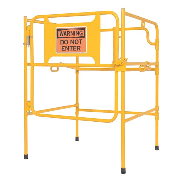 Vestil MAN HOLE GUARD RAIL UP TO 32" WITH SIGN - MHGR-32-SI-W-01