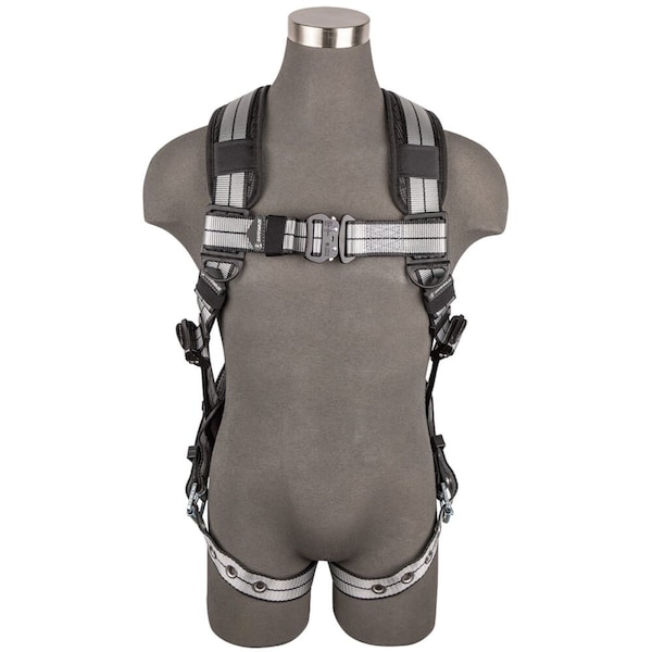Safewaze PRO+ Slate Full Body Harness: Alu 1D, Alu QC Chest, TB Legs, L - 020-1231