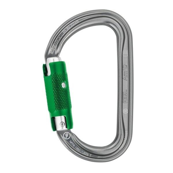 Petzl Asymmetrical Aluminum Carabiner, PK10 - M34AB PL