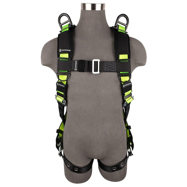 Safewaze PRO Full Body Retrieval Harness: 1D, Shoulder D, MB Chest, TB Legs, 2X - FS185-R-2X