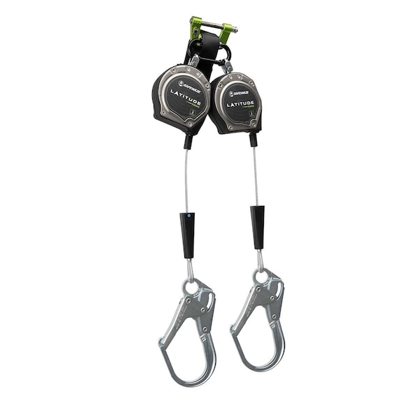Safewaze Latitude Edge 8' Dual Cable SRL Rebar Hooks - 023-5356